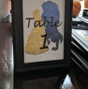 Beauty and the beast table numbers